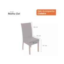Capa Para Cadeira de Jantar Marrom 100%Malha Gel C/ Elástico Capa Para Cadeira de Jantar Marrom 100%Malha Gel C/ Elástico