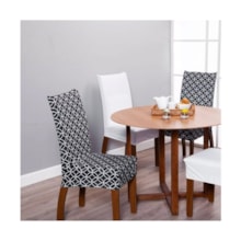 Capa Para Cadeira Decoração Sala De Jantar Cozinha Malha Capa Para Cadeira Decoração Sala De Jantar Cozinha Malha