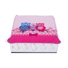 Capa Para Fogão 5/6 Bocas Cozinha Estampado Cor Rosa Coruja Capa Para Fogão 5/6 Bocas Cozinha Estampado Cor Rosa Coruja