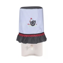 Capa para Galão 20L Bordado Angolinha com Babado Delicado Capa para Galão 20L Bordado Angolinha com Babado Delicado