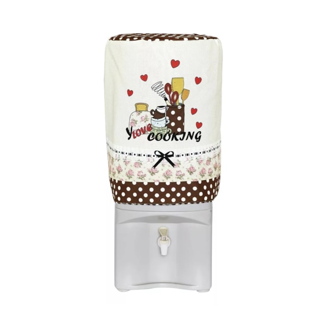 Capa para Galão 20L Estampa Delicada Amo Cozinhar Oxford Capa para Galão 20L Estampa Delicada Amo Cozinhar Oxford