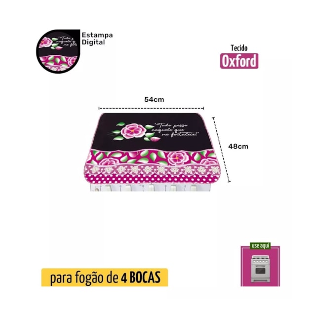 Capa Para Tampa De Fogão 5/6 Bocas Cozinha Decoração Estampa Capa Para Tampa De Fogão 5/6 Bocas Cozinha Decoração Estampa