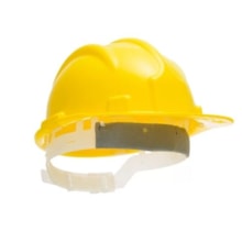 Capacete de Segurança com Aba Frontal na Cor Amarelo - Plastcor