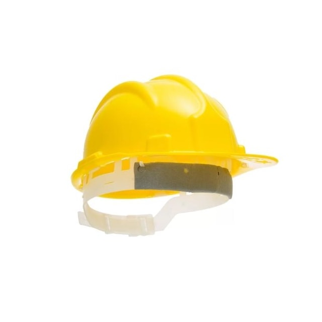 Capacete de Segurança com Aba Frontal na Cor Amarelo - Plastcor