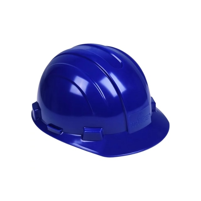 Capacete para Construção com Carneira Azul - Worker Capacete para Construção com Carneira Azul - Worker