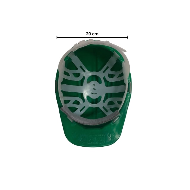 Capacete Verde H-700 com Carneira - 3M