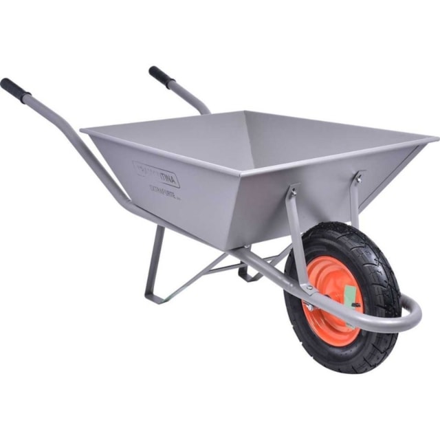 Carrinho de Mão Extraforte Cinza 65L - TRAMONTINA Carrinho de Mão Extraforte Cinza 65L - TRAMONTINA