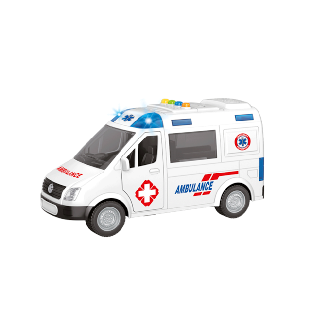 Carrinho de Resgate Rápido Ambulância Zippy Toys