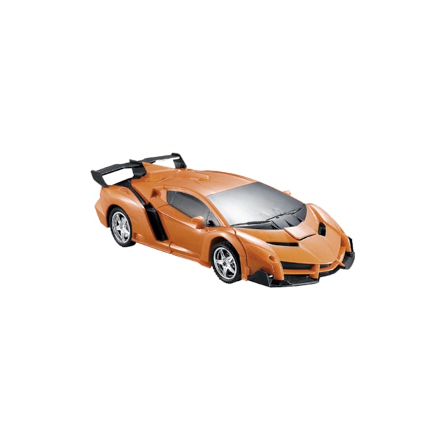 Carrinho Transformável R/C Escala 1:18 Megaformers Auto - Mercury Laranja