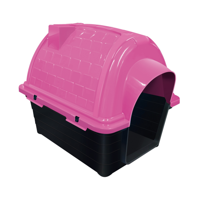 Casinha Plástica Furacão Pet iglu n5 Rosa