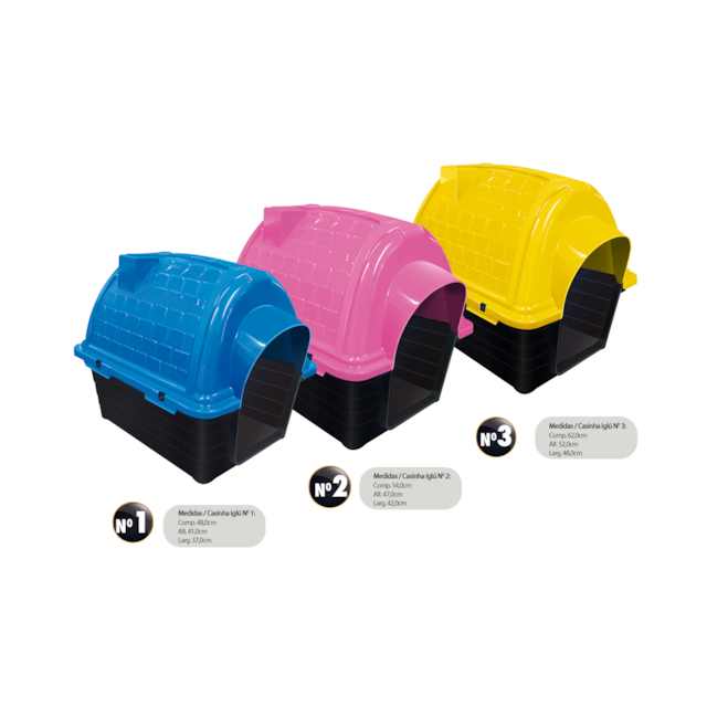 Casinha Plástica Furacão Pet iglu n5 Rosa Casinha Plástica Furacão Pet iglu n5 Rosa