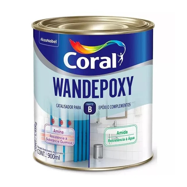 Catalisador Amida para Fundos Wandepóxy 900ml - CORAL Catalisador Amida para Fundos Wandepóxy 900ml - CORAL