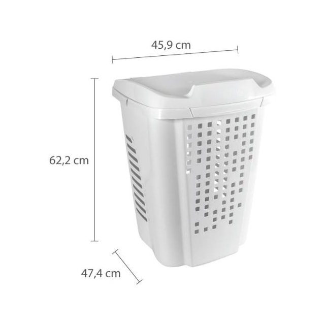 Cesto de Roupas 45 Litros com Compartimento Removível - ASTRA Cesto de Roupas 45 Litros com Compartimento Removível - ASTRA