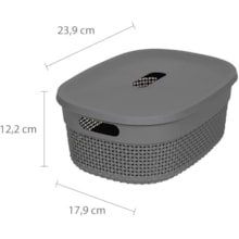 Cesto Organizador com Tampa 3,5L Mediterrâneo - ASTRA