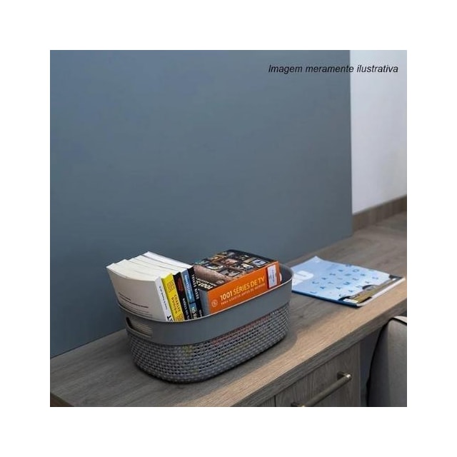 Cesto Organizador com Tampa 3,5L Mediterrâneo - ASTRA Cesto Organizador com Tampa 3,5L Mediterrâneo - ASTRA