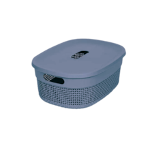 Cesto Organizador com Tampa 3,5L Mediterrâneo - ASTRA Cesto Organizador com Tampa 3,5L Mediterrâneo - ASTRA