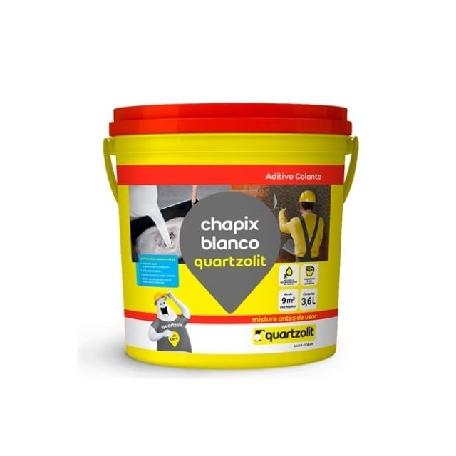 Chapix Blanco para Argamassa 3,6 Litros - QUARTZOLIT