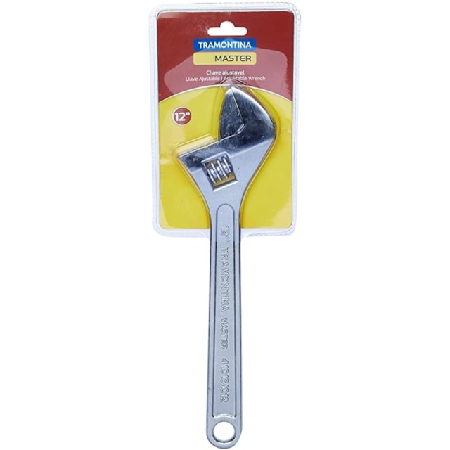 Chave Ajustável para Porcas 12 Pol. - TRAMONTINA Chave Ajustável para Porcas 12 Pol. - TRAMONTINA