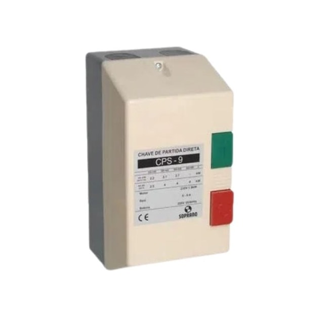 Chave de Partida 6,0 a 9,0 380V 5CV - SOPRANO Chave de Partida 6,0 a 9,0 380V 5CV - SOPRANO