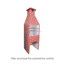 Churrasqueira Tijolinho Grande Vermelha