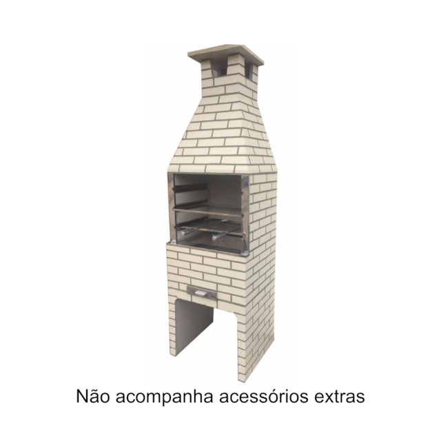 Churrasqueira Tijolinho Média Marfim