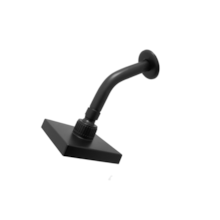 Chuveiro Articulado Metálico 4" Quadrado Wind Preto - DIMAR