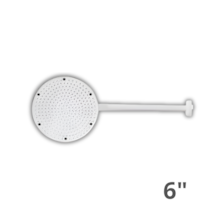 Chuveiro Branco de Plástico 6" x 1/2" - ASTRA