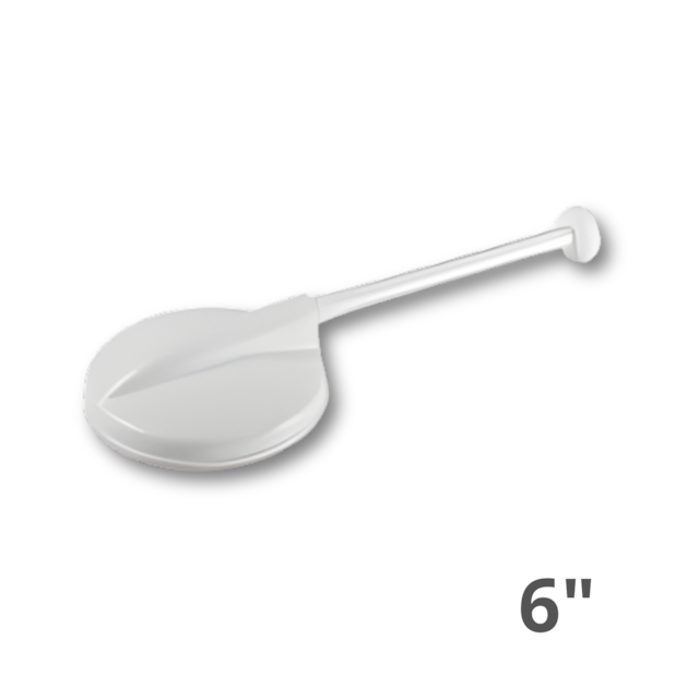 Chuveiro Branco de Plástico 6" x 1/2" - ASTRA