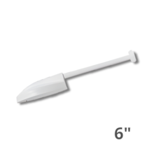 Chuveiro Branco de Plástico 6" x 1/2" - ASTRA