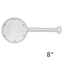 Chuveiro Branco de Plástico 8" x 1/2" - ASTRA