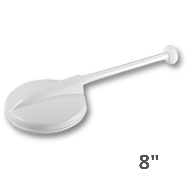 Chuveiro Branco de Plástico 8" x 1/2" - ASTRA