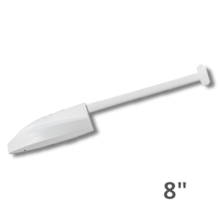 Chuveiro Branco de Plástico 8" x 1/2" - ASTRA