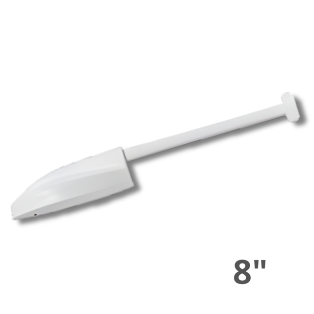 Chuveiro Branco de Plástico 8" x 1/2" - ASTRA