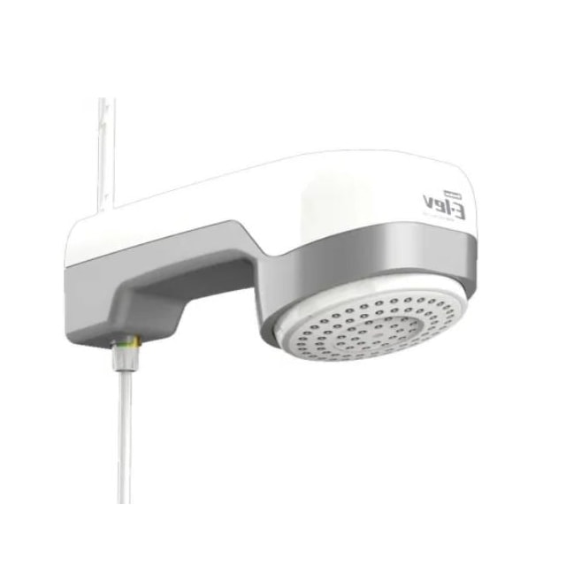 Chuveiro Elétrico E-Lev 7500w 220v Branco/Prata - Enerbras