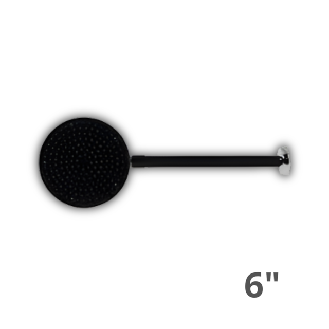 Chuveiro Preto ABS Cromado com Braço - ASTRA