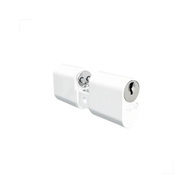 Cilindro Branco para Fechadura Perfil Aluminio 60mm - STAM