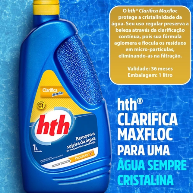 Clarificante MaxFloc 1 litro - HTH