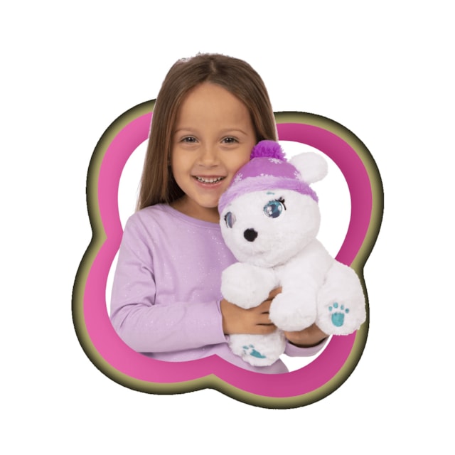 Club Petz Artie O Urso Polar Pelúcia Com Mecanismo Multikids - BR1869