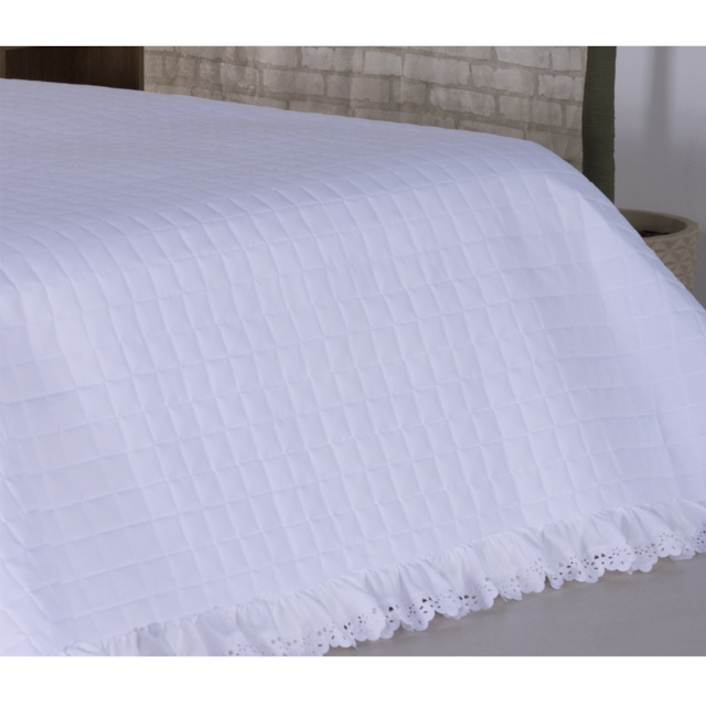 Cobre leito Diplomata Branco Deccoralle King Size