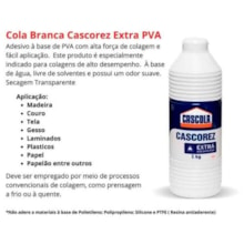 Cola branca Cascola Cascorez Extra 500g - Henkel 