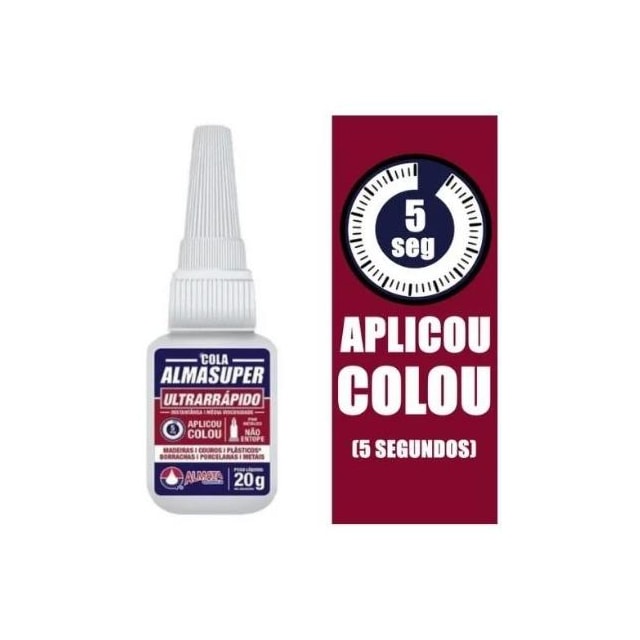 Cola Instantânea 401 20g - ALMASUPER Cola Instantânea 401 20g - ALMASUPER
