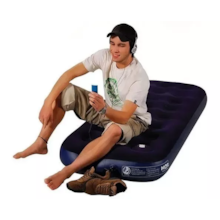 Colchão Multiuso Solteiro com Fole Azul - Mor