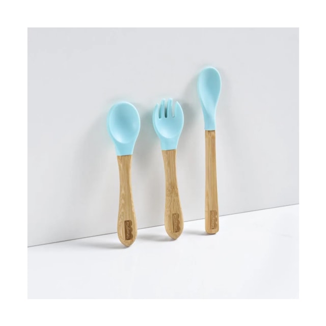 Colher de Treinamento Cabo Curto Bam n Boo 6+M Fisher Price Azul Colher de Treinamento Cabo Curto Bam n Boo 6+M Fisher Price Azul