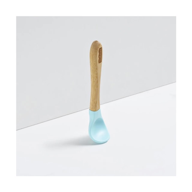 Colher de Treinamento Cabo Curto Bam n Boo 6+M Fisher Price Azul Colher de Treinamento Cabo Curto Bam n Boo 6+M Fisher Price Azul