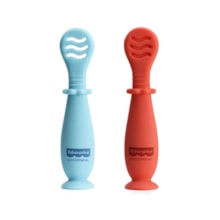Colheres de Treinamento Fase 1 e 2 com Ventosa Yummy! Fisher-Price Azul Colheres de Treinamento Fase 1 e 2 com Ventosa Yummy! Fisher-Price Azul
