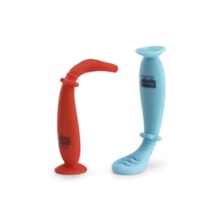 Colheres de Treinamento Fase 1 e 2 com Ventosa Yummy! Fisher-Price Azul Colheres de Treinamento Fase 1 e 2 com Ventosa Yummy! Fisher-Price Azul