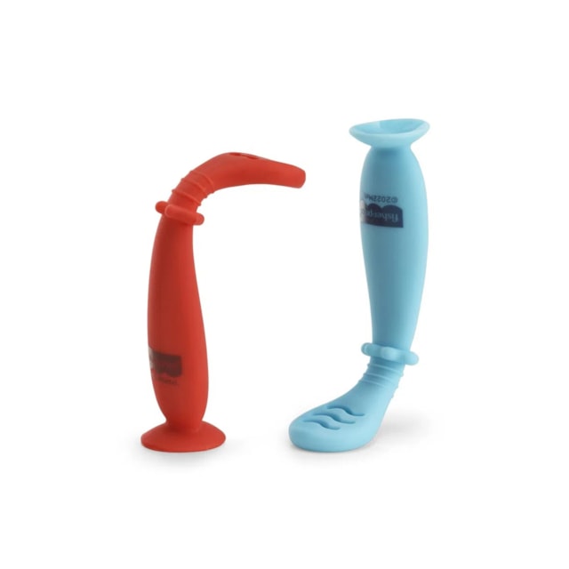 Colheres de Treinamento Fase 1 e 2 com Ventosa Yummy! Fisher-Price Azul Colheres de Treinamento Fase 1 e 2 com Ventosa Yummy! Fisher-Price Azul