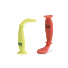 Colheres de Treinamento Fase 1 e 2 com Ventosa Yummy! Fisher-Price Coral Colheres de Treinamento Fase 1 e 2 com Ventosa Yummy! Fisher-Price Coral