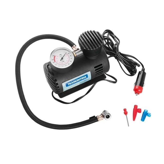 Compressor de Ar Portátil para Carros 300 psi 50W/12V - TRAMONTINA