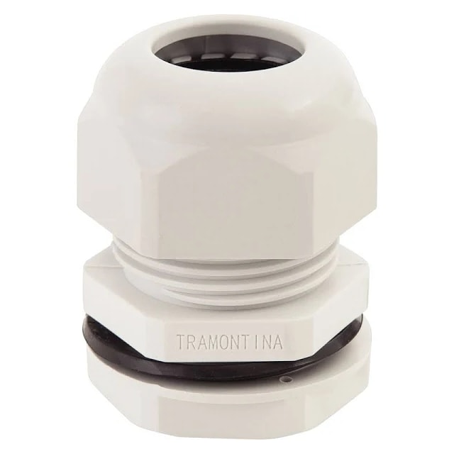 Conector Prensa Cabos 3/4 Cinza - TRAMONTINA Conector Prensa Cabos 3/4 Cinza - TRAMONTINA